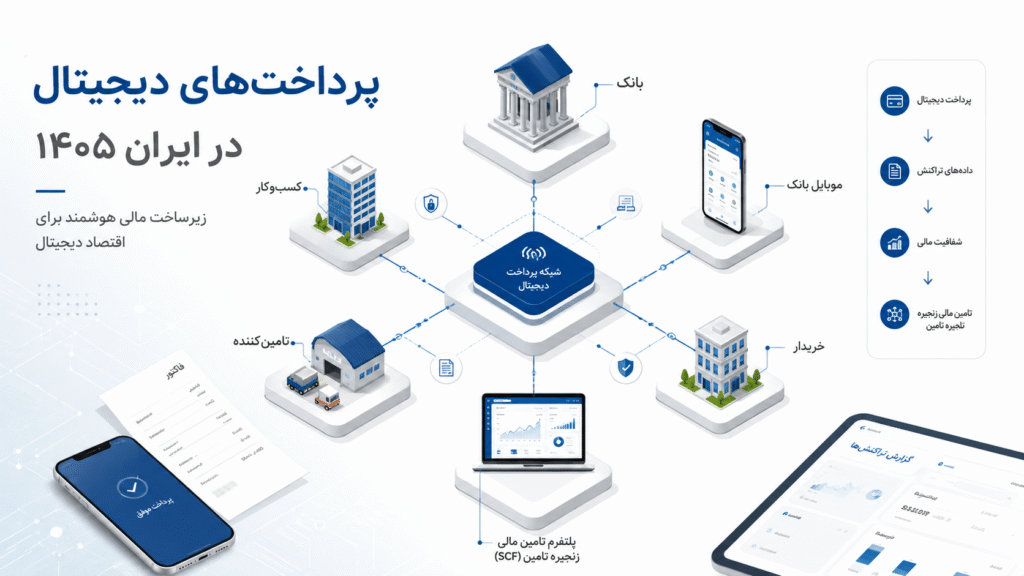 پرداخت‌های دیجیتال در ایران ۱۴۰۵؛ از موبایل‌بانکینگ تا تأمین مالی زنجیره تأمین